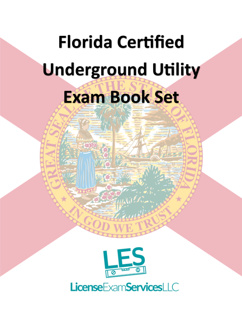 Florida Certified Underground Utility Exam Book Sets for 2024 Exams