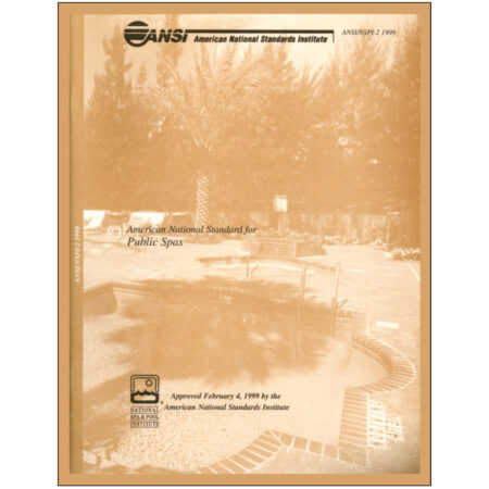 APSP-2 1999 Standard for Public Spas (Print)
